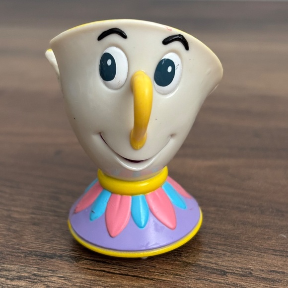 Disney Beauty And The Beast CHIP Tea Cup Burger King PULL BACK Figure Toy Wheels - Picture 7 of 7